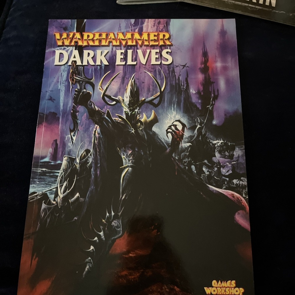Warhammer Dark Elves Paperback Games Workshop Fantasy Battle Army Book